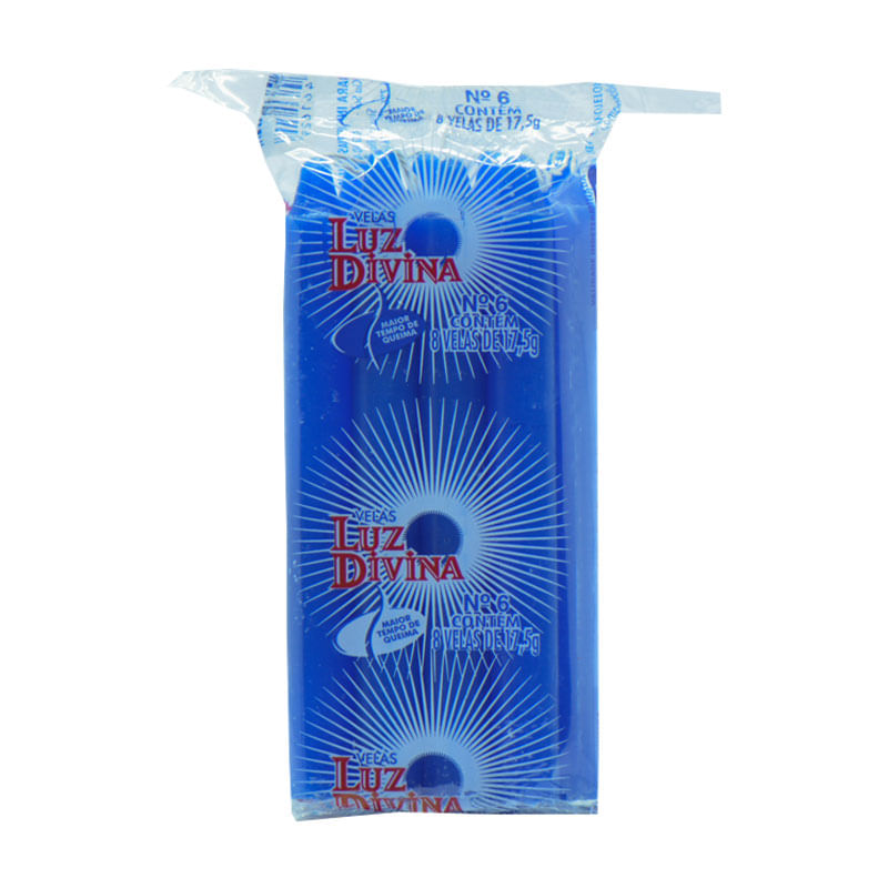 Vela  Guanabara Luz Divina N6 17g Azul