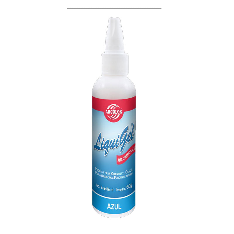 Corante Arcolor Liquigel 60g Azul