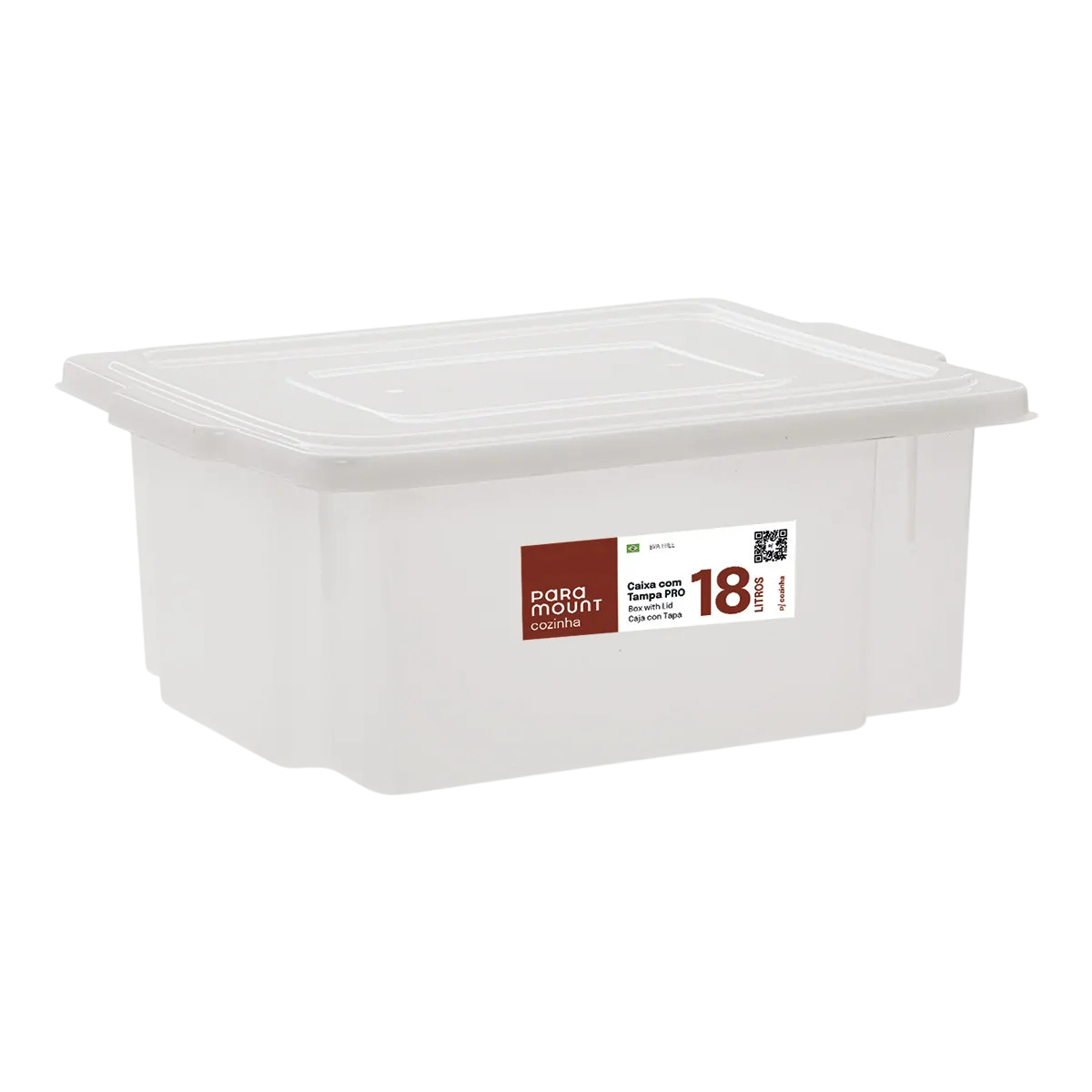 Caixa Pro com Tampa 18 L - 44x34x17cm