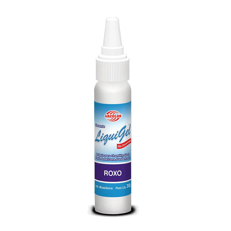 Corante Arcolor Liquigel 30g Roxo