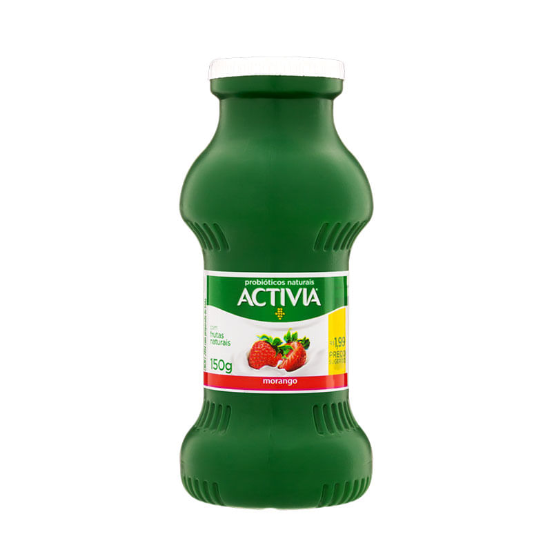Iogurte Activia Líquido Morango Danone 150g