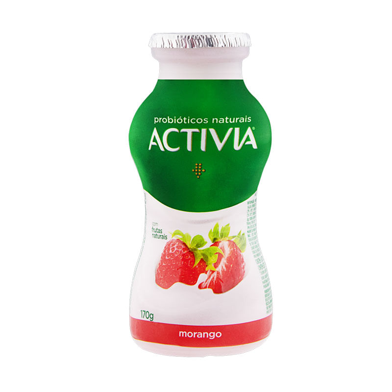 Iogurte Activia Líquido Morango Danone 170g
