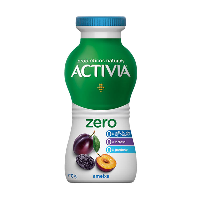 Iogurte Activia Líquido Zero Lactose Ameixa Danone 250g