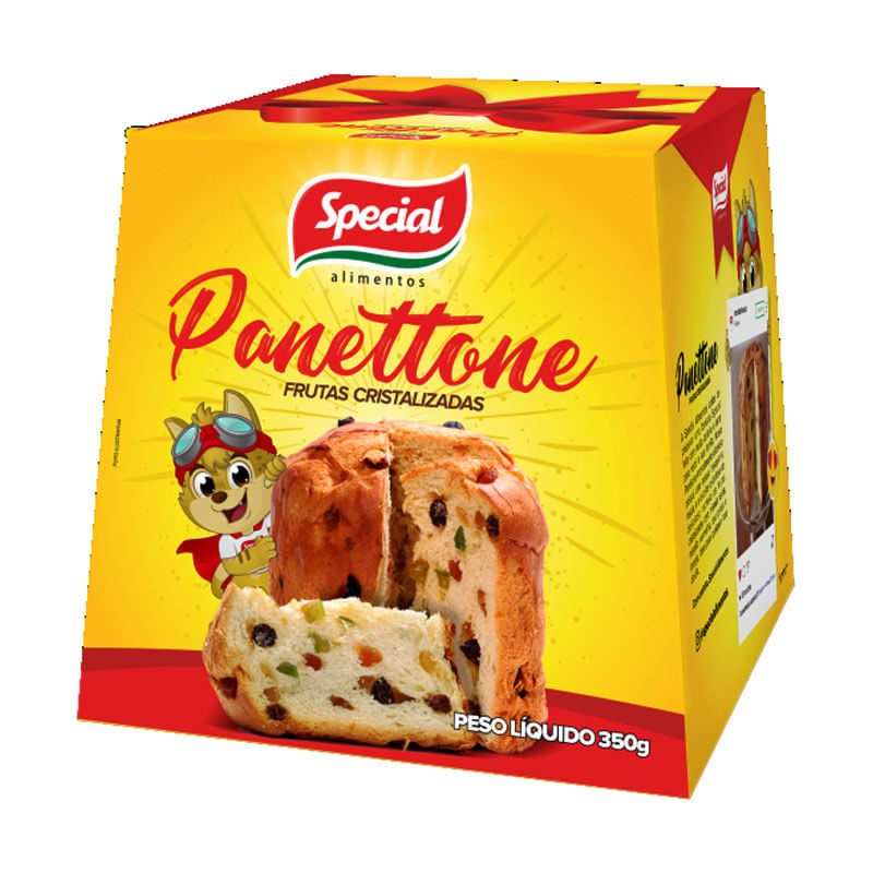 Panettone Special Frutas Cristalizadas 350g