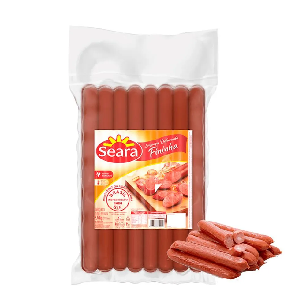 Linguiça Defumada Fininha Seara - Aprox. 250g