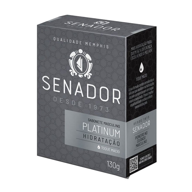 Sabonete Senador Platinum 130g