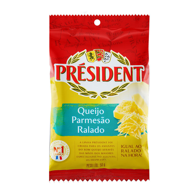 Queijo Parmesão Ralado President 50g