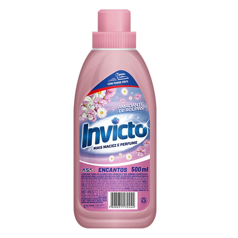 Amaciante Invicto Encantos Rosa 500ml