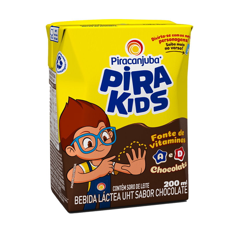Achocolatado Pirakids Chocolate 200ml