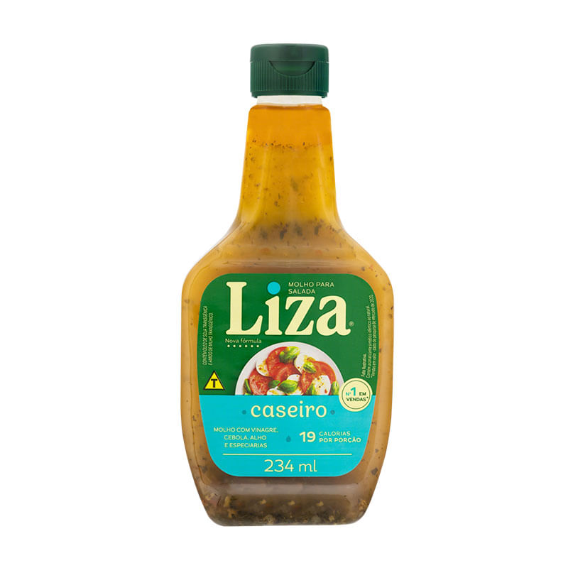 Molho Liza para Salada Caseiro Pet 234ml