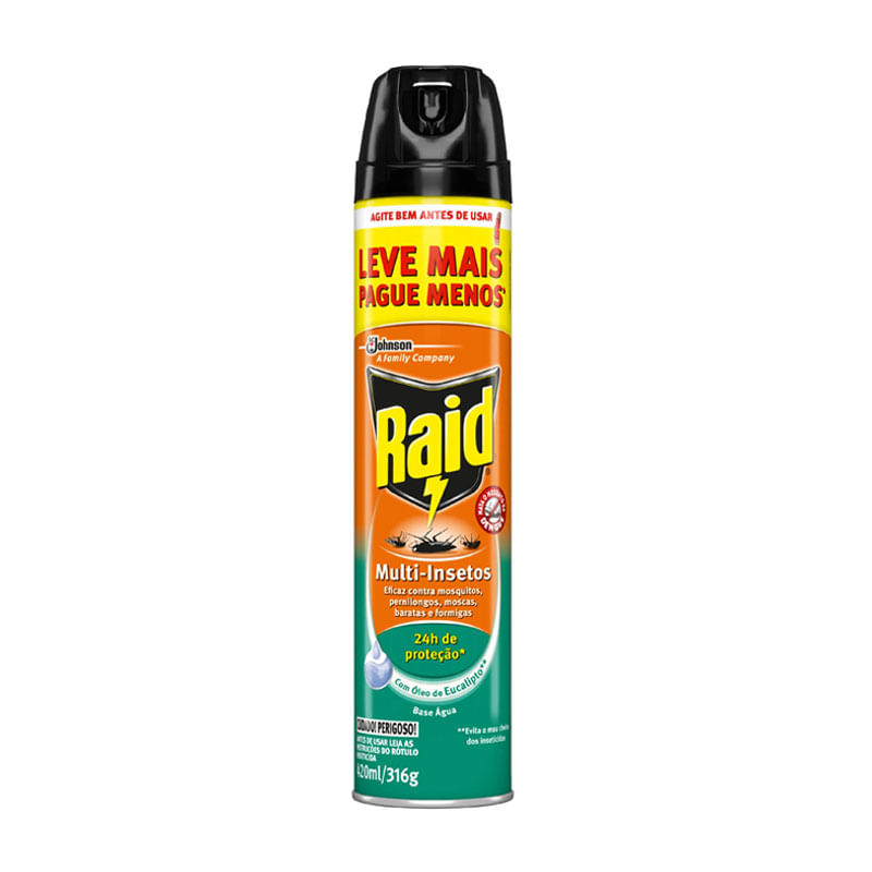 Inseticida Raid Multi Insetos Eucalipto 420ml