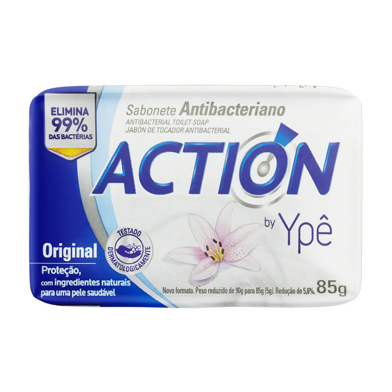 Sabonete Antibacteriano Action Ypê Original 85g