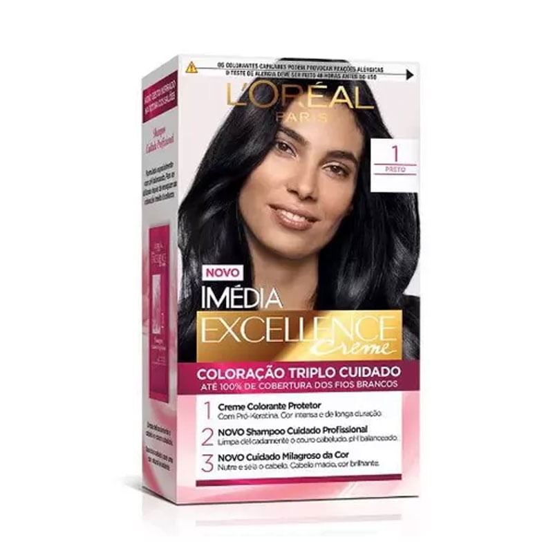 Tintura Imédia Creme Excellence 1 Preto