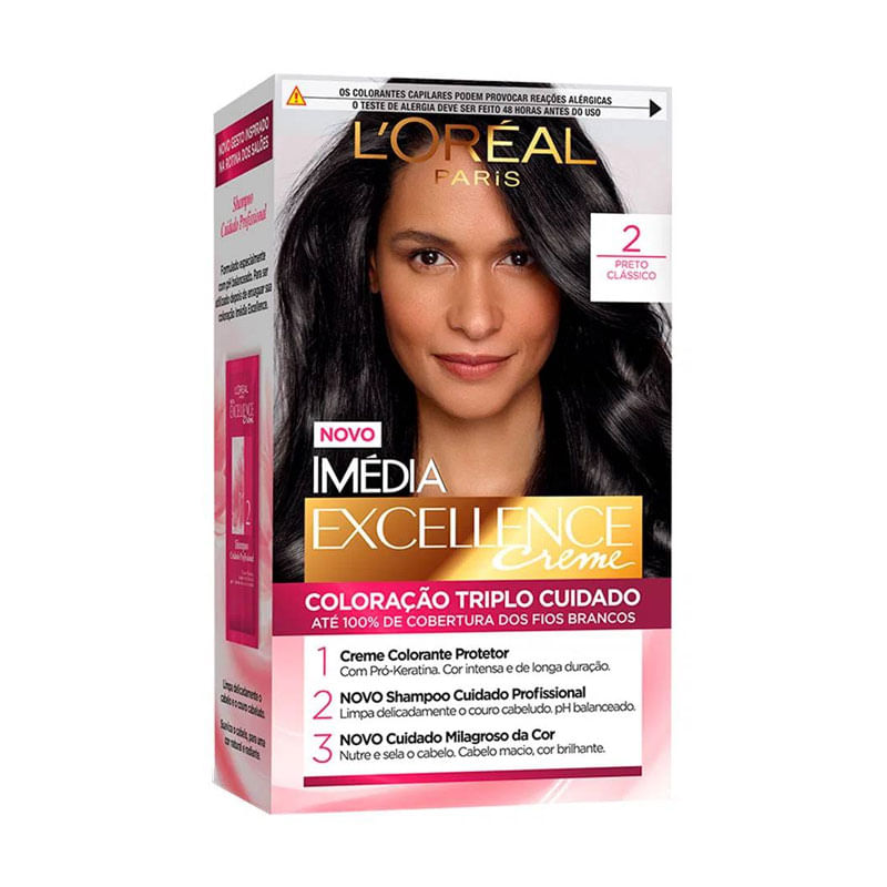 Tintura Imédia Creme Excellence 2.0 Preto Classico