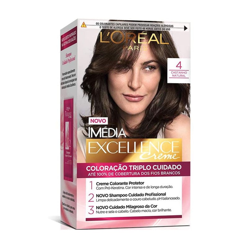 Tintura Imédia Creme Excellence 4.0 Castanho Natural
