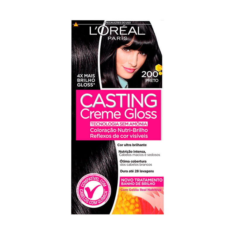 Tintura Loreal Casting 200 Preto