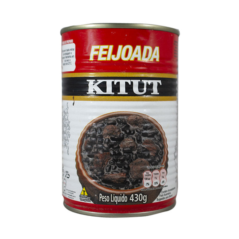 Feijoada Kitut Lata 430g Cilindro