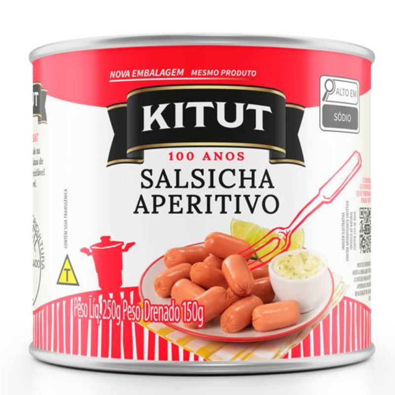 Salsicha Kitut 150g Lata Aperitivo