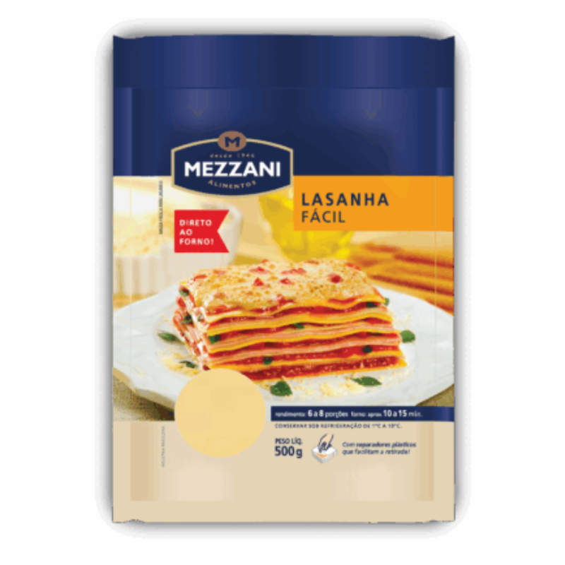 Massa Mezzani Lasanha Fresca 500g