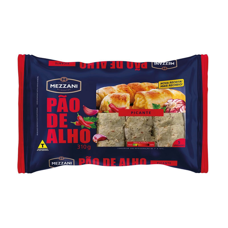 Pão de Alho Mezzani 310g Picante