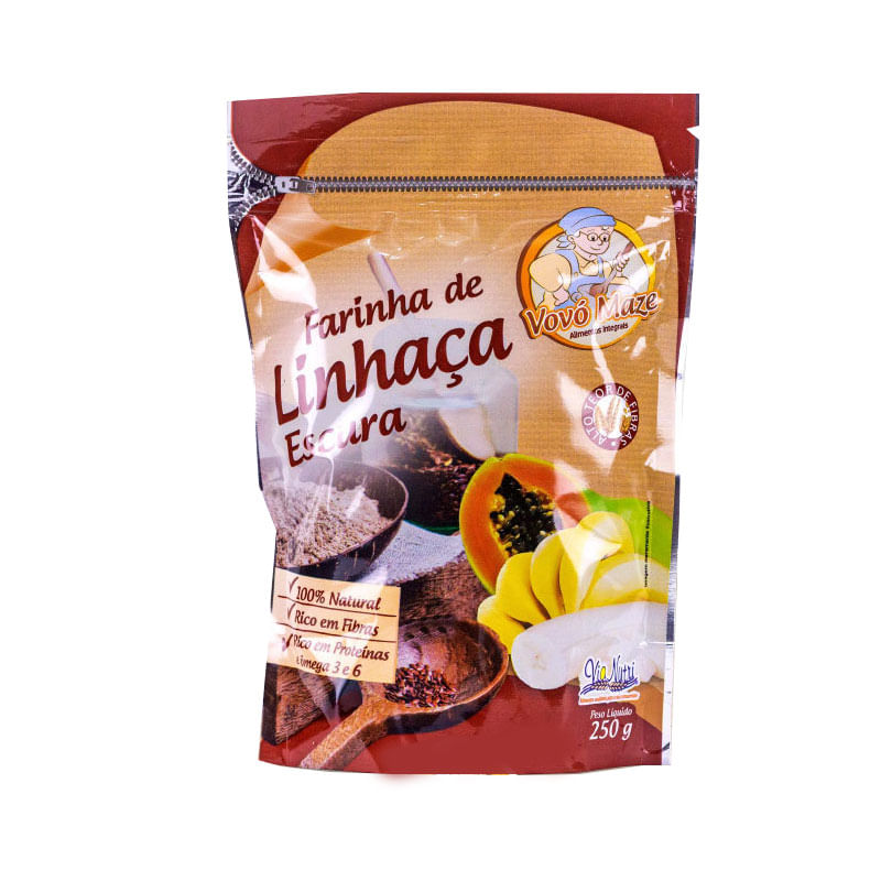 Farinha de Linhaça Escura Vovó Maze 250g