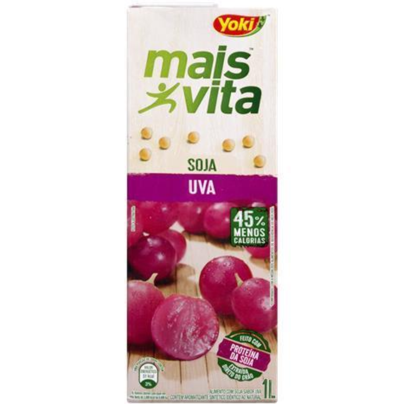 Suco Yoki com Soja Uva 200ml.