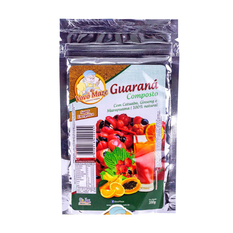 Guaraná Composto Vovó Maze 100g