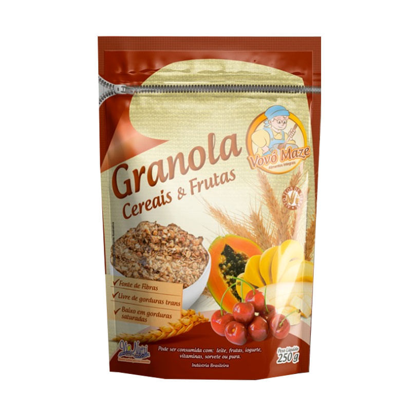 Granola Cereais e Frutas Vovó Maze 250g