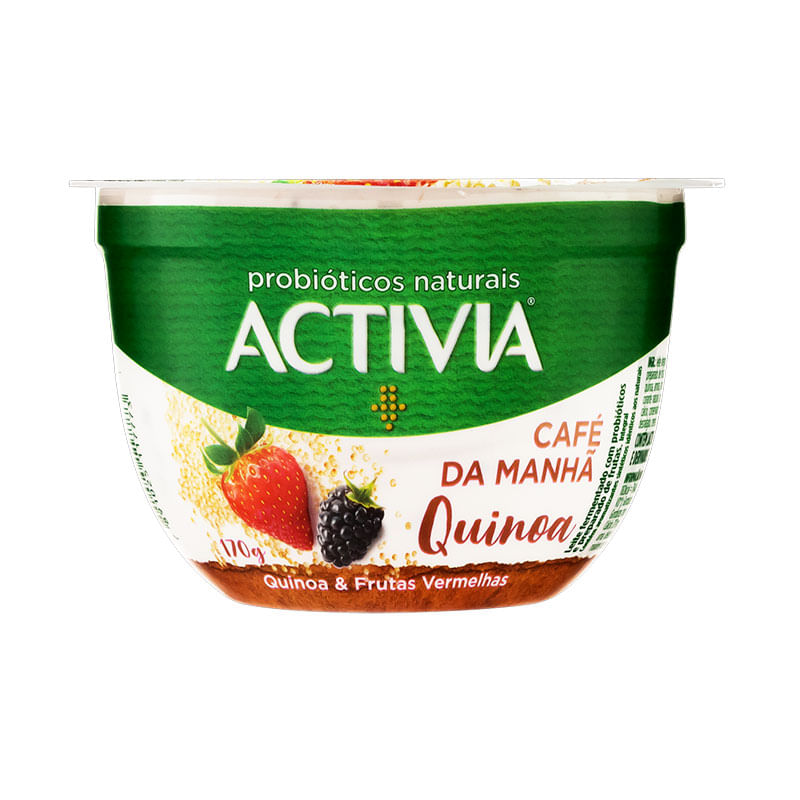 Iogurte Activia Quinoa Frutas Vermelha  Danone 170g