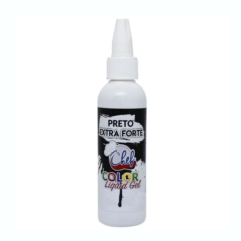 Corante Iceberg 60g Líquido Gel Preto Extra Forte
