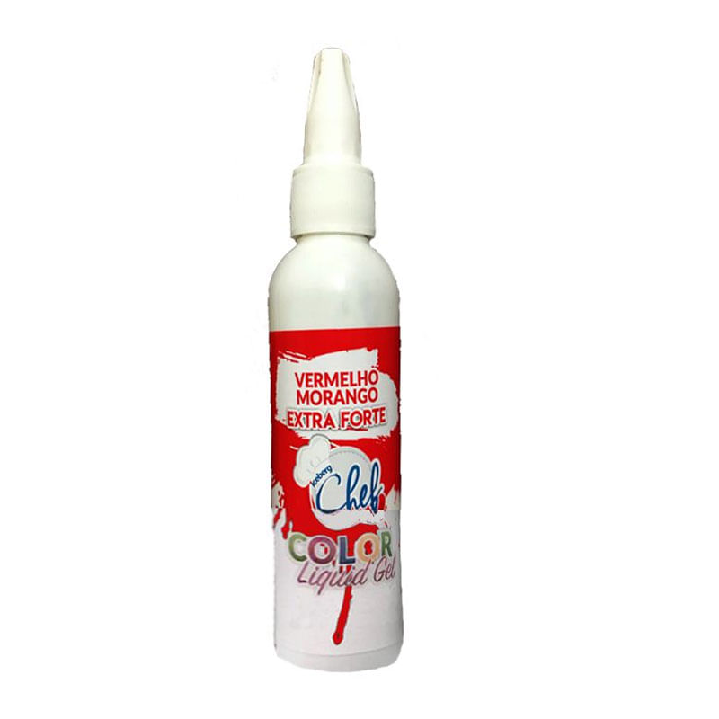 Corante Iceberg 60G Líquido Gel Vermelho Extra Forte