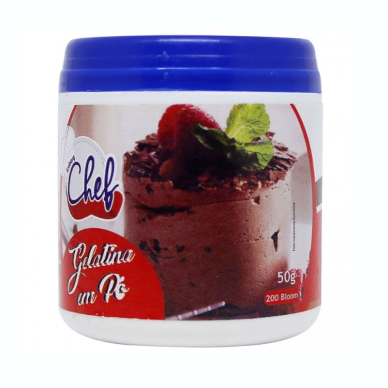Gelatina em Pó Iceberg 50g Incolor 
