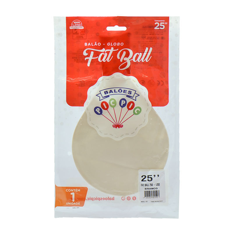 Balão Pic Pic Fat Ball 250” Branco