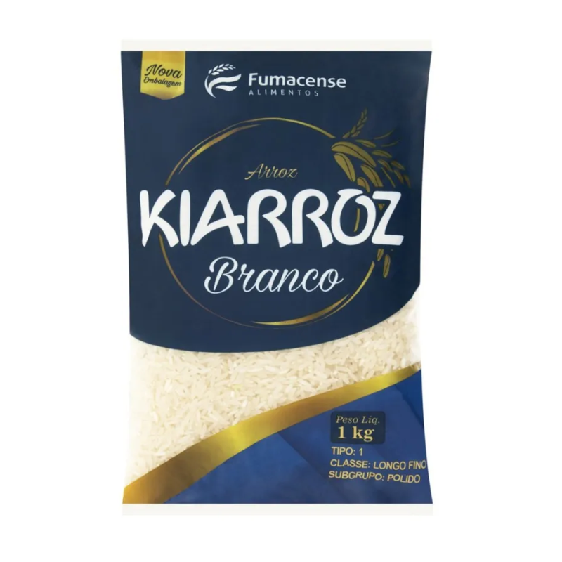 Arroz Kiarroz Branco Tipo 1 1kg
