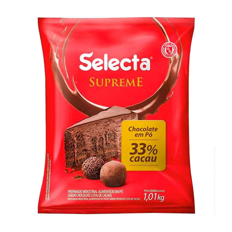 Chocolate em Pó 33% Cacau Selecta 1,01kg