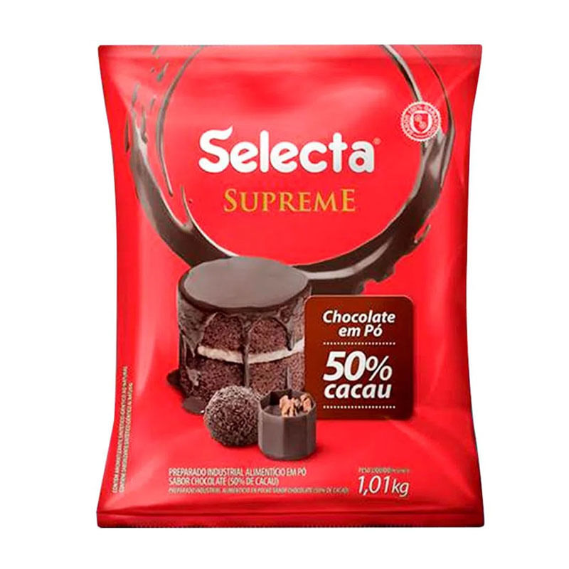 Chocolate em Pó 50% Cacau Selecta 1,01kg