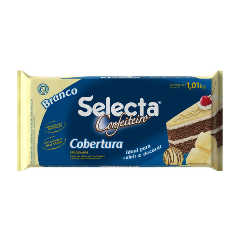 Cobertura de Chocolate Selecta Branco 1.01kg