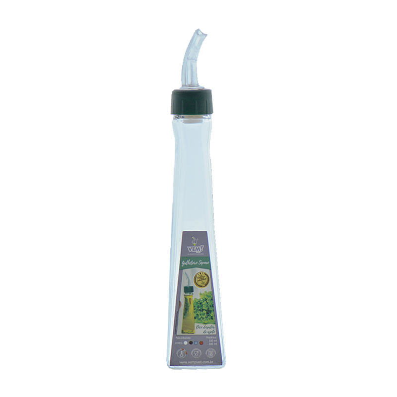 Galheteiro para Azeite Vemplast 200ml Square