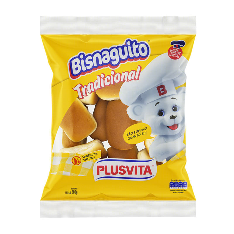 Bisnaguito Plusvita 300g Tradicional