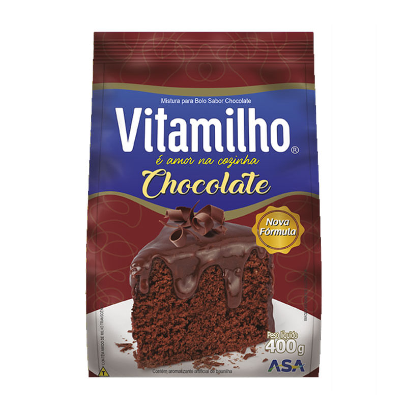 Mistura de Bolo Vitamilho Chocolate 400g