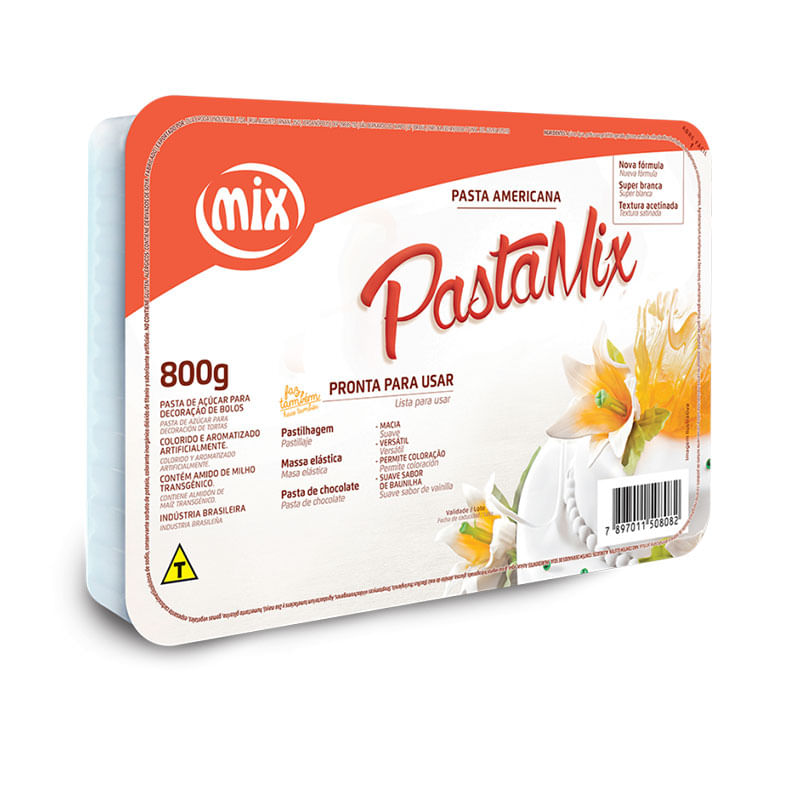 Pasta Americana Duas Rodas 800g Mix Nova 