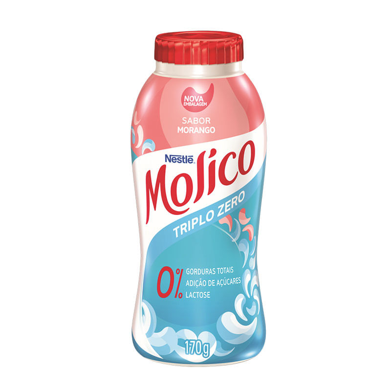 Iogurte Liquido Zero Lactose Molico Morango Nestlé 170g