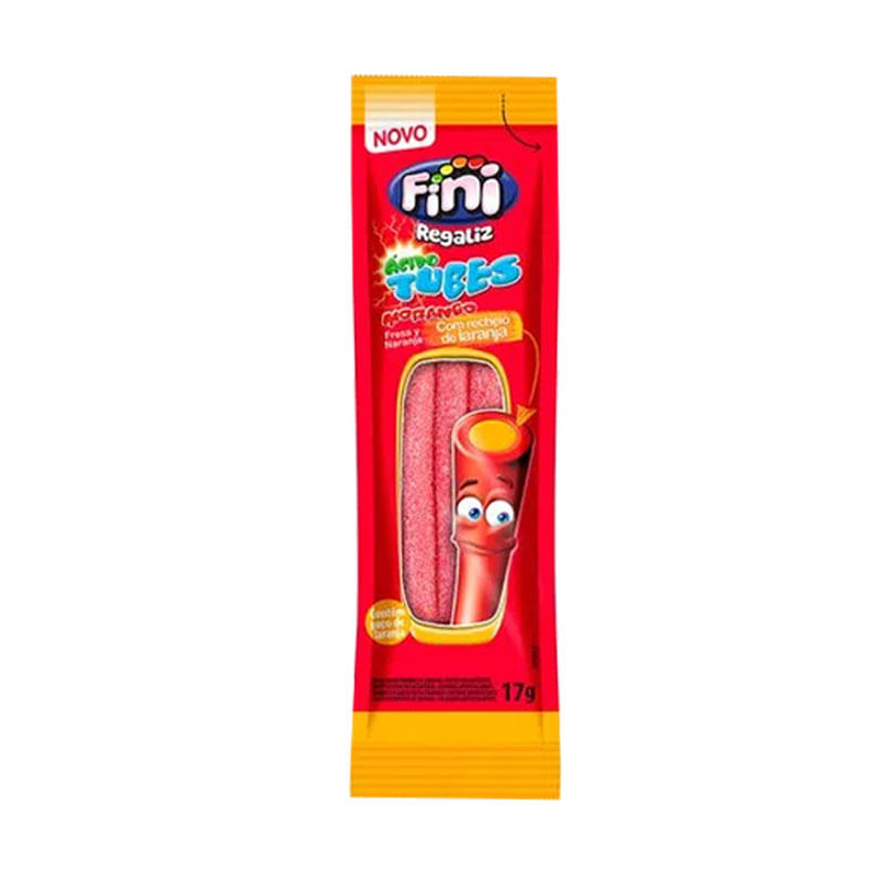 Tubes Fini 17g Morango com Laranja Cítrica