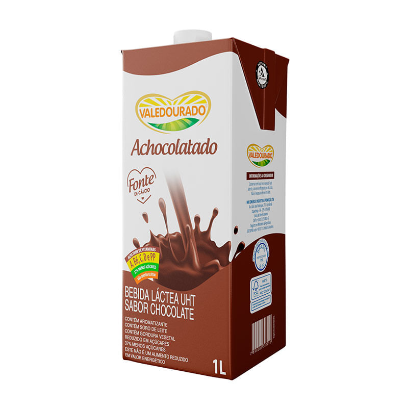 Bebida Lactea Valedourado 1L Uht Achocolatado