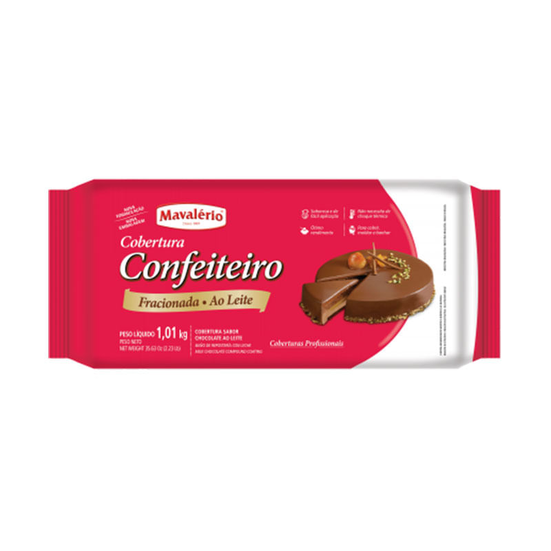 Barra Chocolate Mavaléiro ao Leite 1,010kg