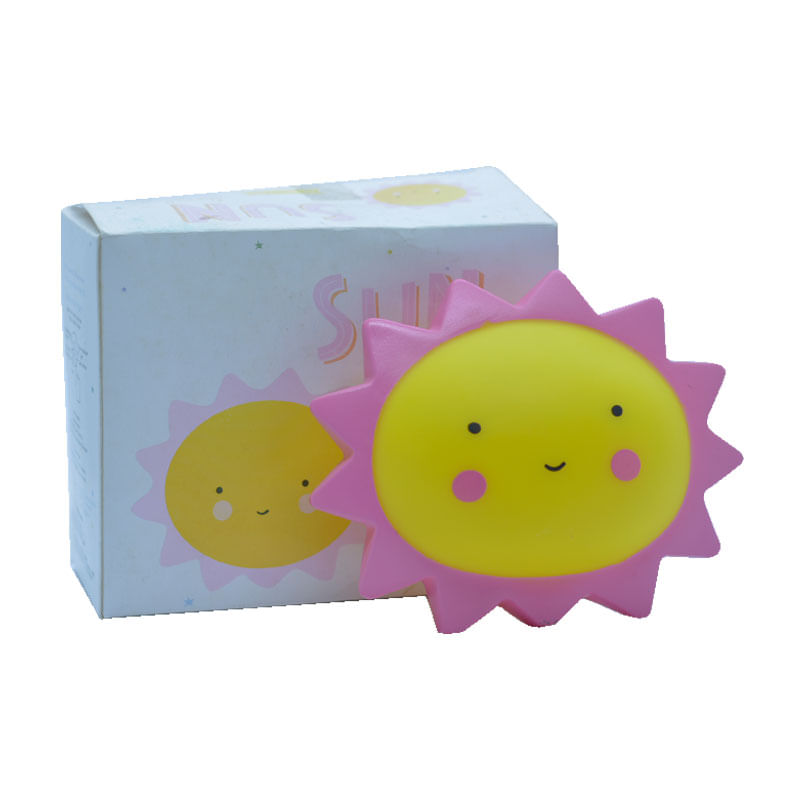 Luminária Abajur Led Sol Color 15cmx12cm