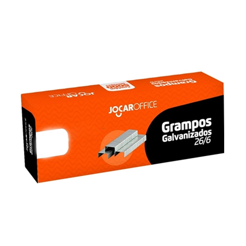 Grampo Jocar 26/6 Galvanizado com 1000un