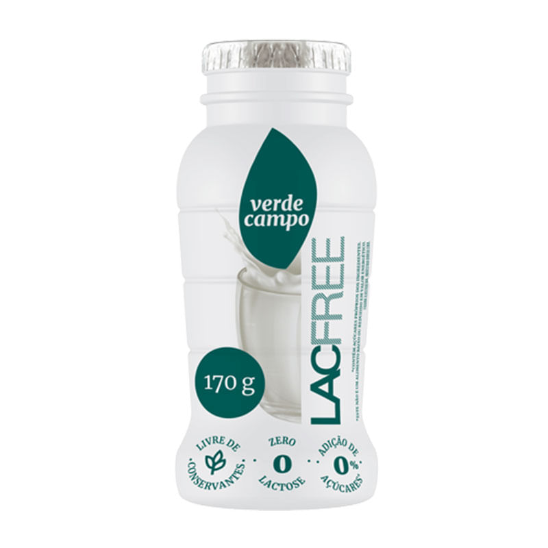 Iogurte Lacfree 170g Natural Verde Campo