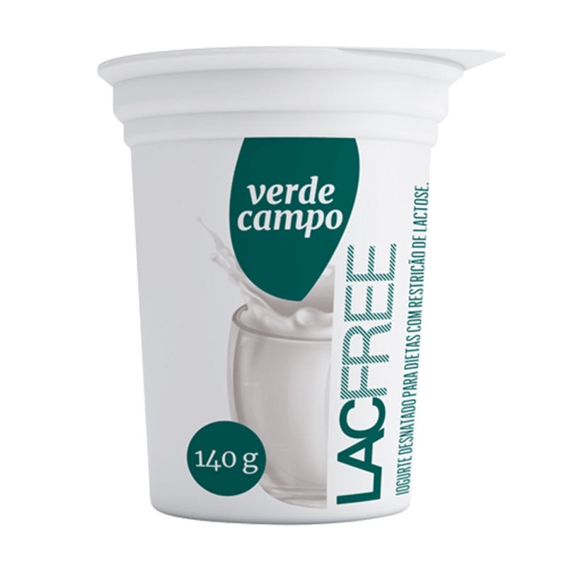 Iogurte Lacfree 140g Natural Verde Campo