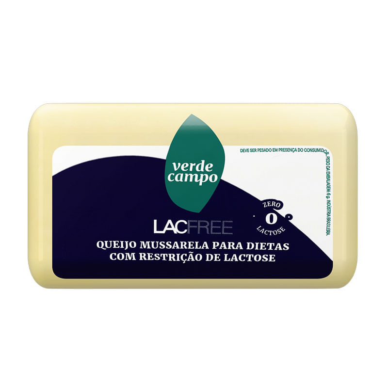 Queijo Mussarela Lacfree Verde Campo kg